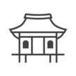 寺院／お寺のアイコン