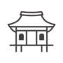 寺院／お寺のアイコン