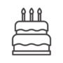 ウエディングケーキのアイコン
