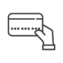 クレジットカードを持っているアイコン