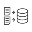 データ集計／統合のアイコン