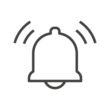 ベルのアラートのアイコン