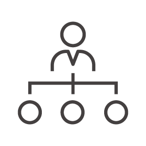 上司や組織図のアイコン