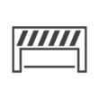 工事のバリケードのアイコン