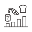 生活用品などの物価高のアイコン