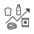 食品などの物価高騰のアイコン