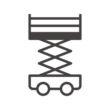 室内用の高所作業車のアイコン