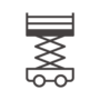 室内用の高所作業車のアイコン
