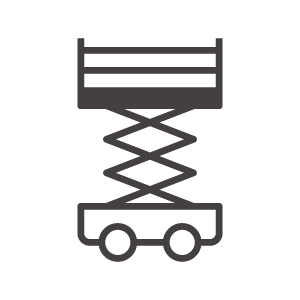 室内用の高所作業車のアイコン