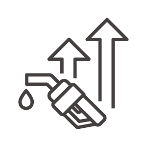 ガソリン価格上昇のアイコン