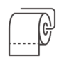 トイレットペーパーのイメージアイコン