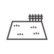 空地／土地のアイコン