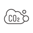 CO2／二酸化炭素のアイコン