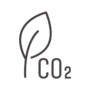 CO2／二酸化炭素／エコロジーのアイコン