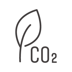 CO2／二酸化炭素／エコロジーのアイコン