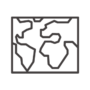 世界地図のイメージアイコン