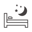 夜の睡眠のアイコン