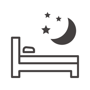 夜の睡眠のアイコン