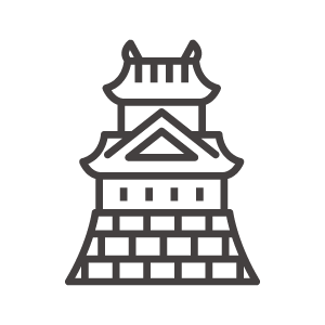 日本のお城のアイコン02