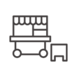 移動販売車のアイコン