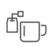 紅茶のティーバッグのアイコン