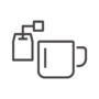 紅茶のティーバッグのアイコン