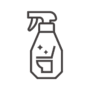 トイレの掃除スプレーのアイコン