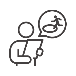 避難場所の確認アイコン