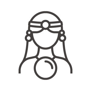 女性の占い師のアイコン
