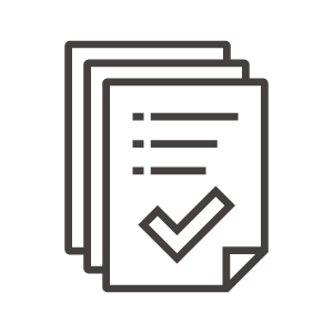 チェック済みファイル/書類のアイコン
