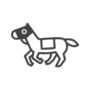 競走馬／サラブレッドのアイコン