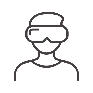 VRをつけた男性のアイコン
