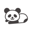 かわいいパンダのアイコン