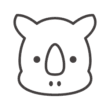 サイのアイコン