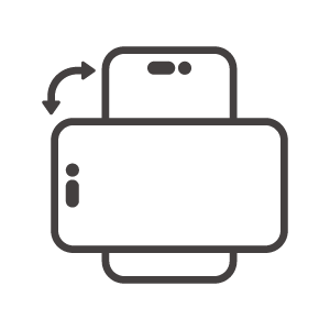 スマホの向き変更のアイコン