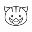 イノシシ／猪のアイコン