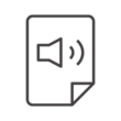 音声ファイルのアイコン