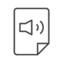 音声ファイルのアイコン
