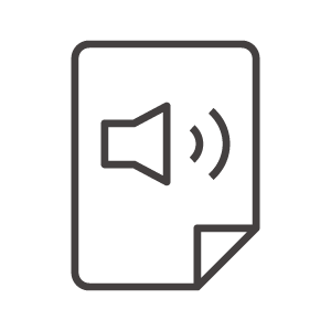 音声ファイルのアイコン