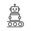 製造業のロボットのアイコン