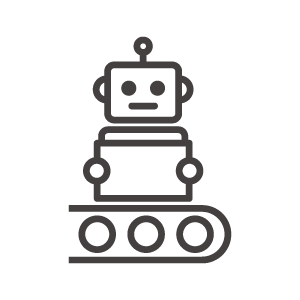 製造業のロボットのアイコン