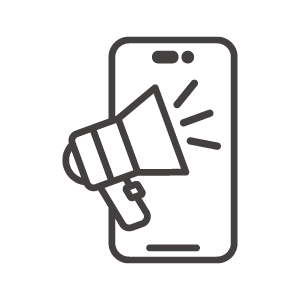 スマホ向けのプロモーションのアイコン