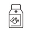 ペットの薬のアイコン