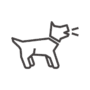 吠える犬のアイコン