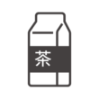 パックのお茶のアイコン