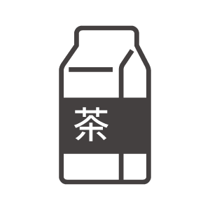 パックのお茶のアイコン