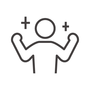 やる気がみなぎる/達成のアイコン