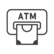 ATMで入出金のアイコン