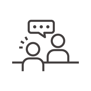 相談やヒアリングのアイコン