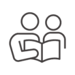 子どもへ本の読み聞かせのアイコン